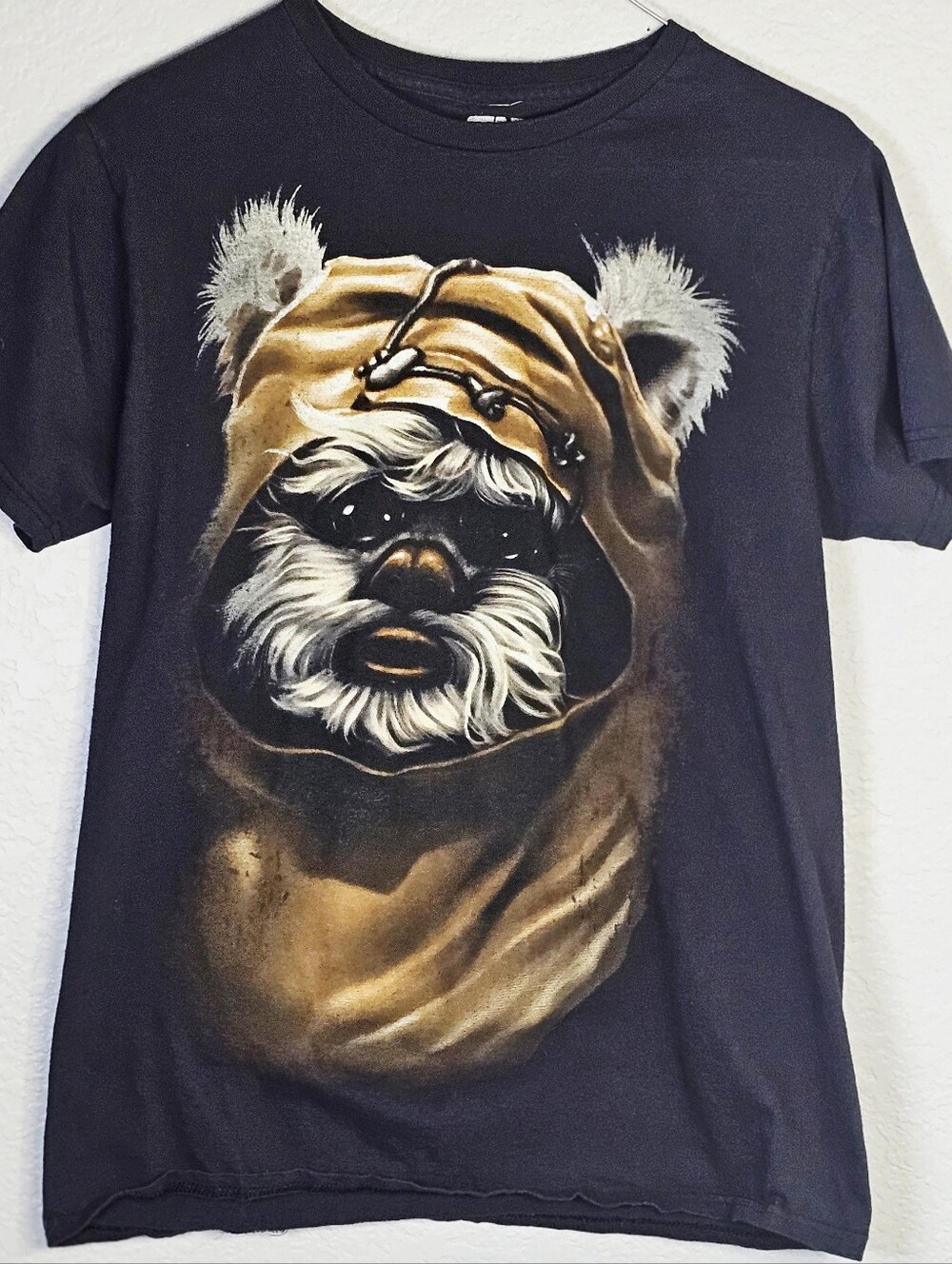 Star Wars Ewok Graphic T-Shirt | Fifth Sun | Black | Size Medium | Unisex.